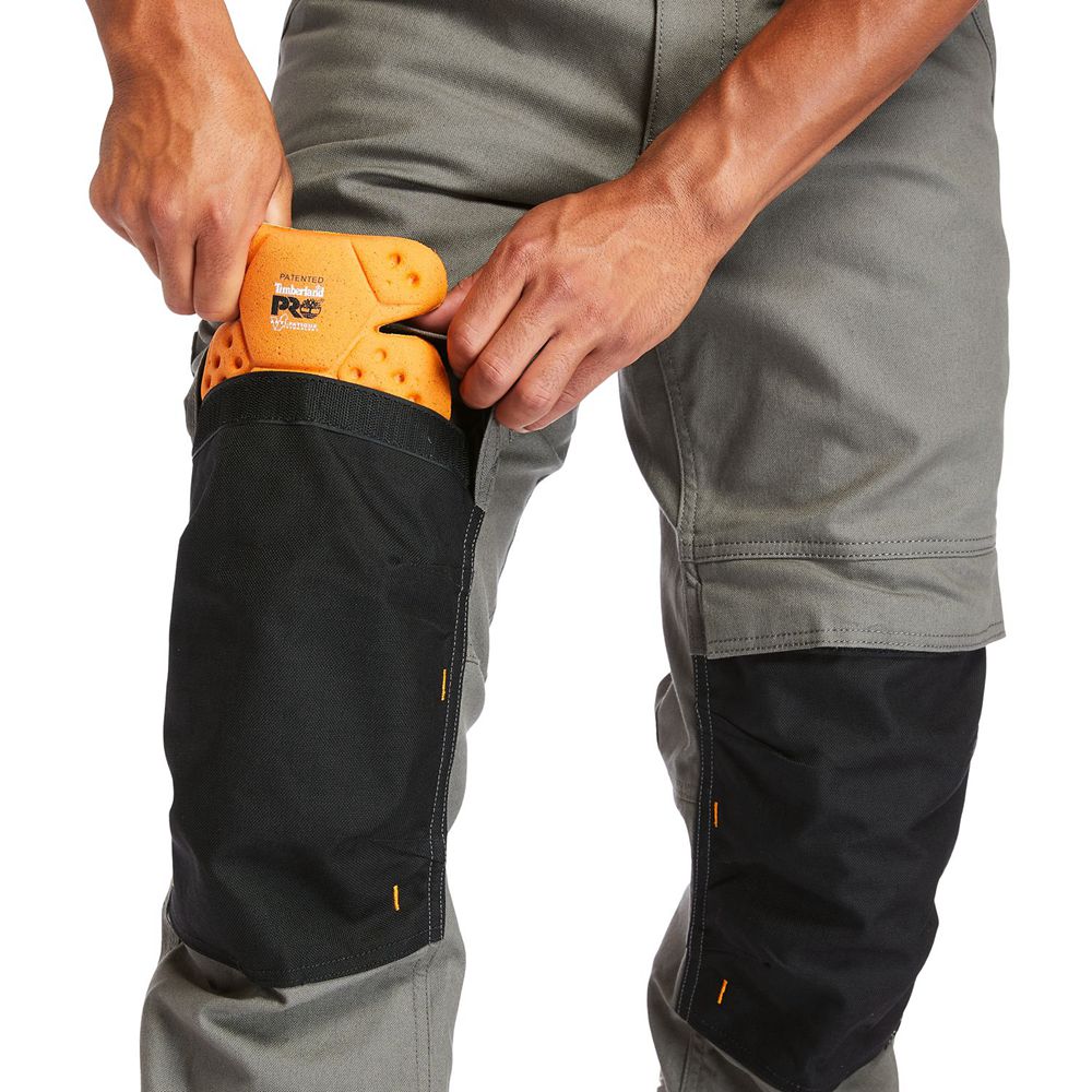 Pantaloni Timberland Barbati Gri Inchis - Pro® Work Bender Knee Pad Work - Romania - OZLNCH862